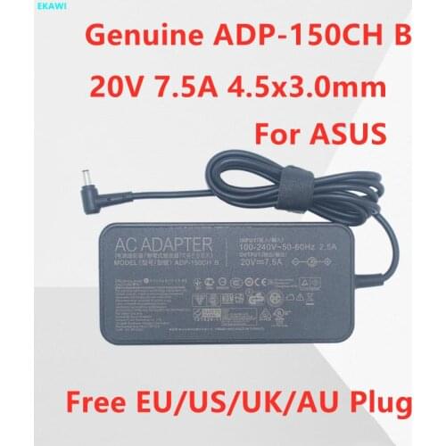 Genuine ADP-150CH B 20V 7.5A 150W 4.5x3.0mm ADP-120CD B AC Power Adapter For ASUS UX534FT A17-120P2A Laptop Power Supply Charger