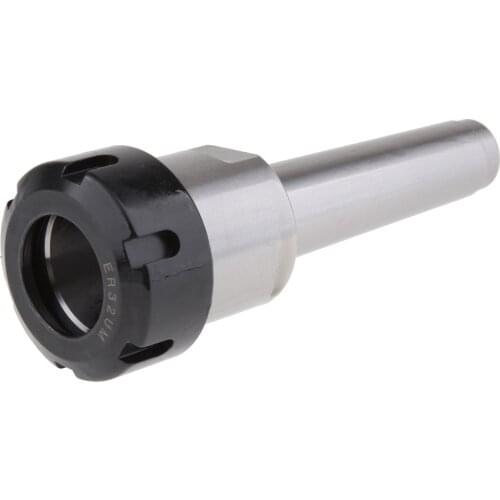 Steel MT3 Collet Chuck ER32 CNC Milling Lathe Tool Holder, Silver
