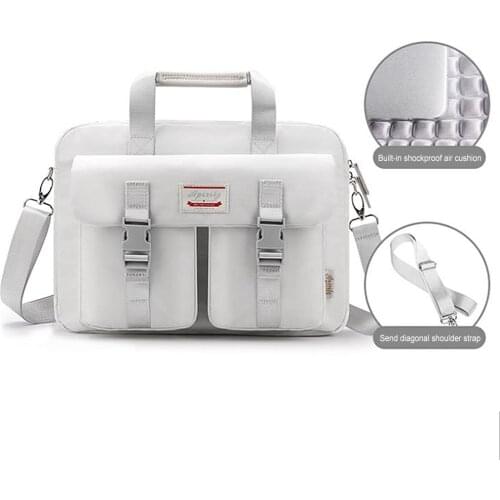 Laptop Bag 13.3 Inch, Messenger Shoulder Bags for Women, Polyester Waterproof Messenger Computer Package with Large Capacity