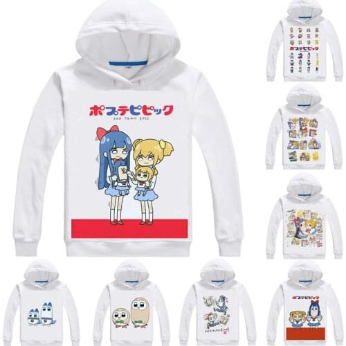 Pop Team Epic Hoodies Multi-style hoodie Poputepipikku Popuko Pipimi Bkub Okawa Men Cosplay Sweatshirts Women Cool Hoodie Winter
