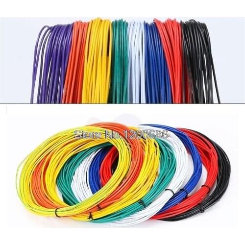 UL 1007 20AWG 10 metres/lot super flexible 21/0.14TS 20AWG 20 PVC insulated Wire Electric cable LED cable