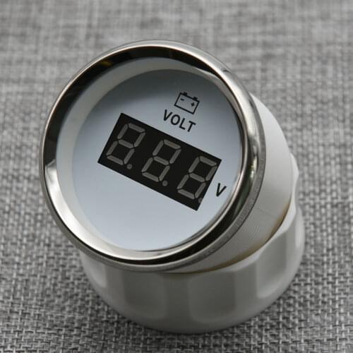 Red Backlight 52MM Gauge Voltmeter Car Voltage Marine Volt Meter Auto Universal Voltage Boat Marine Automobile VOLT Meter