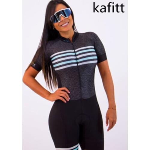 Kafitt-women overalls-cycling wear-womens bicycles-bicycles-bicycles-one-piece monkey-short-sleeved-summer-gel-all-in-one suit