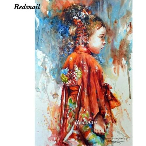 Rhinestones icon 5d Diy Daimond Painting Japanese kimono girl square round diamond embroidery mosaic painting by numbers EE769