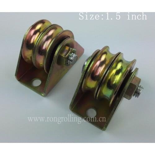 1.5 inch sliding nylon wheel groove "U" with 6000RS bearing