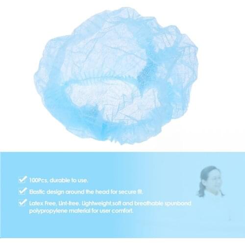 10pcs Elastic Disposable Non-woven Nurse Hair Net Caps Dustproof