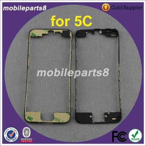 100pcs/lot 3M Adhesive LCD Frame Bracket Housing Middle Bezel for iPhone 5C with Adhesive Free Shipping Black color