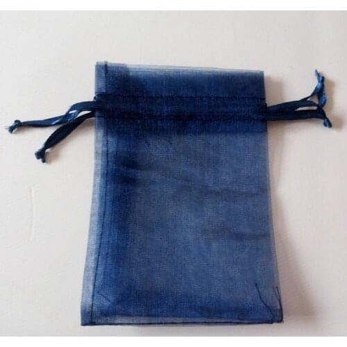 100pcs Navy Blue Gift Bags For Jewelry Bags And Packaging Organza Bag Drawstring Bag Wedding/Woman Travel Storage Display Pouch