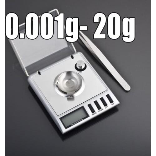 20pcs 20g 0.001g 0.0001oz 0.005ct Mini Digital Scale Diamond Pocket Digital Jewelry Scales Electronic Balance Weight Math Toys