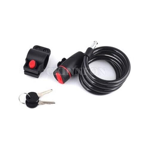 200Pcs/Lot Universal Anti-Theft Bike Bicycle Lock Stainless Steel Cable Coil For Castle Motorcycle Cycle Bike Security Lock