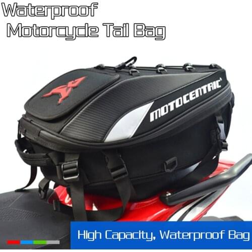 2021 Brand New Waterproof Motorcycle Tail Bag Multifunction Motorcycle Rear Seat Bag High Capacity Motorcycle Rider Backpack