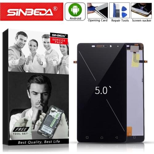 5.0" Black White For Lenovo Vibe P1m P1ma40 P1mc50 LCD Display Touch Screen Digitizer Assemble Display Replacement Repair Parts