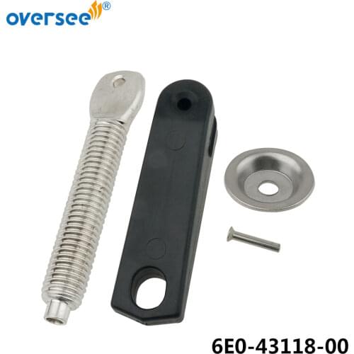 6E0-43118 Clamp Screw Set Transom Pad Plate Swivel Pin For Yamaha Outboard Motor 6G1-43116 6E0-43118-00