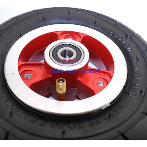 8 inch RED Electric Scooter Tyre With Wheel red Hub 8" Scooter 200x50 Tyre Inflation Electric Vehicle alloy tire