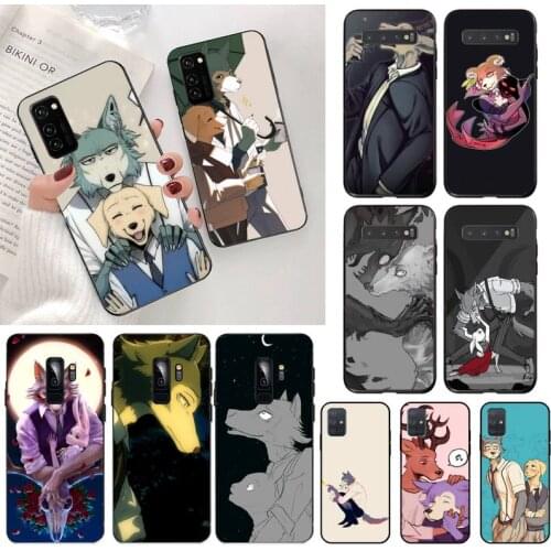 CUTEWANAN Animation BEASTARS Cover Black Soft Shell Phone Case for Samsung S20 plus Ultra S6 S7 edge S8 S9 plus S10 5G lite 2020