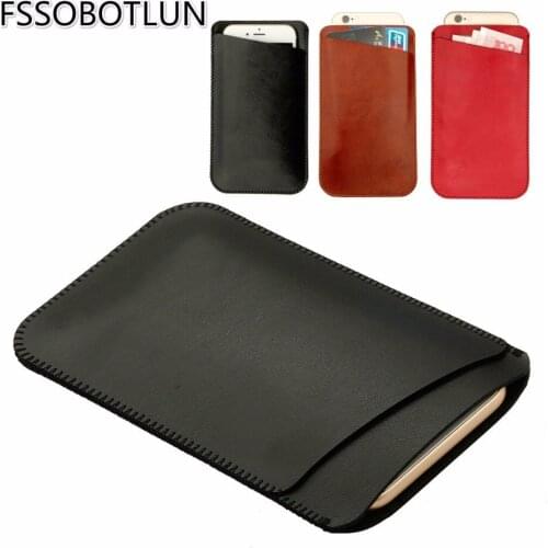 FSSOBOTLUN For Doogee X20L Case Double layer Microfiber Leather Phone sleeve Cover Pouch Pocket with Card Slot