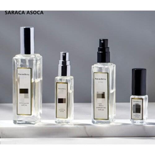 10ml Transparent Glass Spray Bottle Sample Glass Vials Portable Mini Perfume Atomizer Bottles 30PCS/LOT