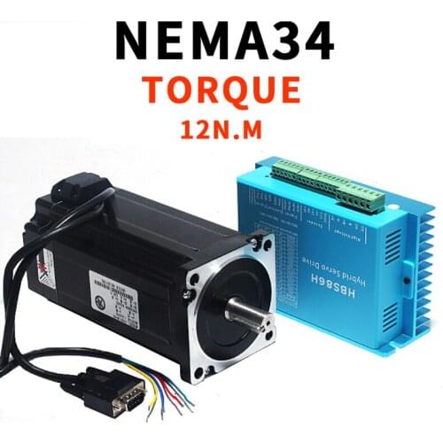 86 closed-loop stepper motor set 12n.m step section high-speed constant torque drive hybrid servo step section