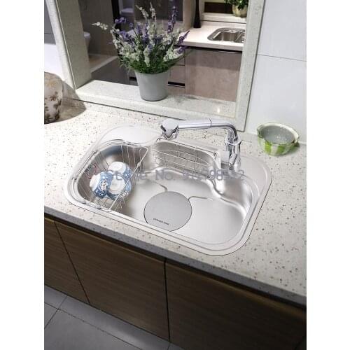 The Third-generation Kitchen Sink, Large Single-bowl Sink, Sink, Pull-out Faucet, Above Counter Basin, Sink