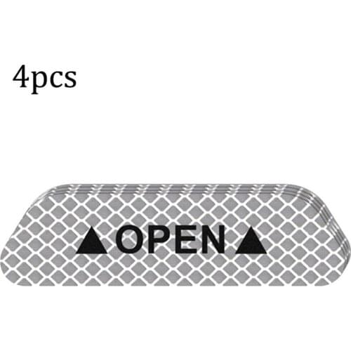 Open The Door Stickers Reflective Stickers Safety Warning Stickers Open Reflective Film Car Door Anti-Collision Strip