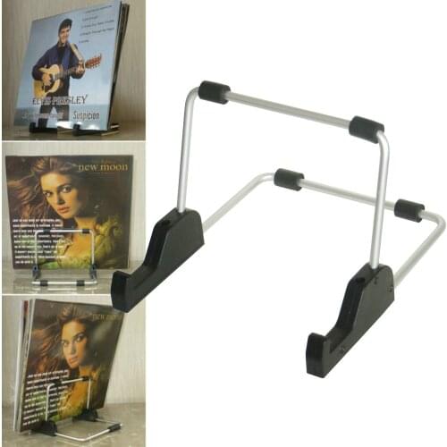 Desktop Vinyl Record Storage Approx 10-Album Display Holder - Tabletop LP Stand- 7" 10" 12" LP Record Rack