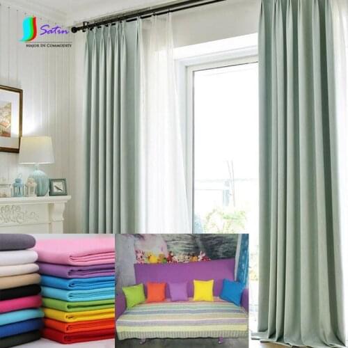 Solid Color 100% Cotton Canvas Fabric for DIY Curtain/sofa Home Cloth Craft Canvas Fabric S0692H