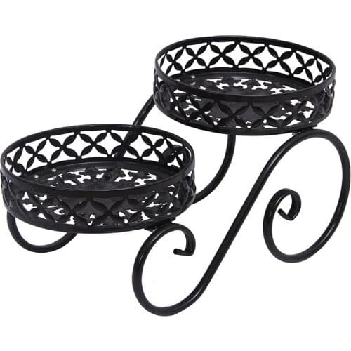 Simple Flower Stand Balcony Iron Flower Rack For Outdoor And Indoor Metal Holder Garden Patio Shelves For Plant Flower Pot Rack