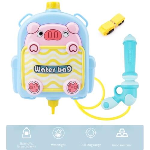 Backpack Water Shooter Cartoon Animal Backpack Water Spraying Toy Summer Outdoor Sport Toy Water Blasters Spray Beach Pool Toy