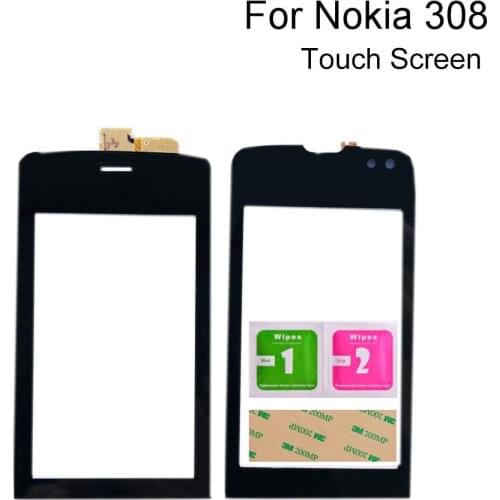 3.0'' Touchscreen Touch Panel For Nokia Asha 308 309 310 Touch Screen Digitizer Panel Sensor Mobile Panel Tools 3M Glue