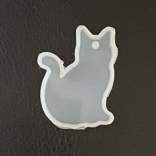 Kawaii Cat lovely Kitten Shape Charms Ear Earring Pendants Mold for Resin Jewelry Making Tools UV Epoxy Resin Molds For Jewelry