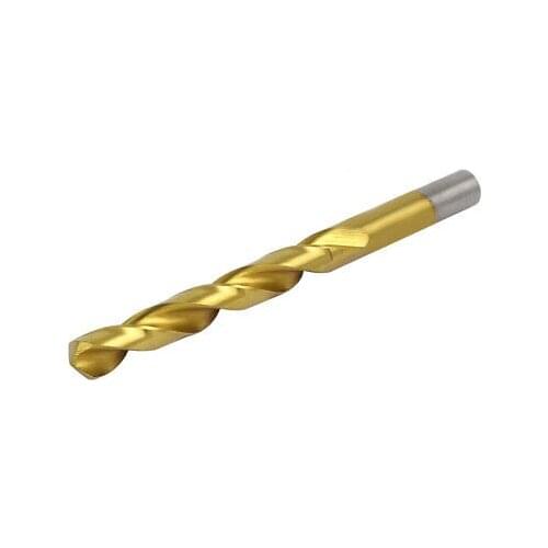 11.6mm Drilling Dia Titanium Plated 2 Flutes Straight Shank Twist Drill Bit