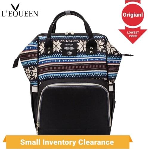On Sale--Lequeen Diaper Bag Baby Care Backpack for Mom Mummy Maternity Wet Bag Waterproof Baby Pregnant Bag