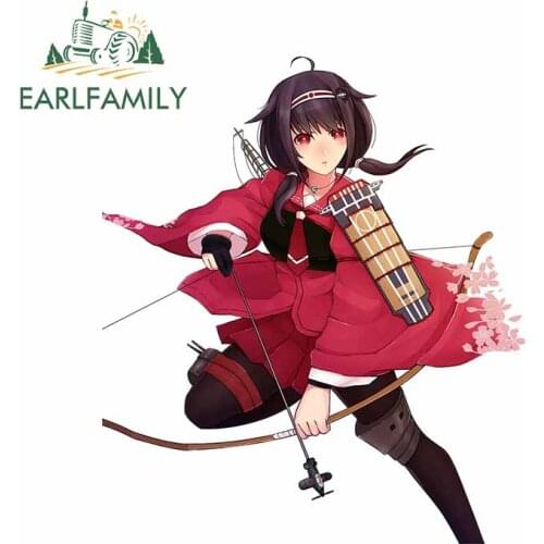 EARLFAMILY 13cm x 11.4cm For Cartoon Motorcycle Car Stickers DIY Decal Waterproof Surfboard Vinyl Material For JDM SUV RV