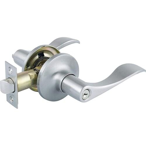 Round Door Knobs Rotation Lock Knobset Stainless Steel Handle Door Knob With Key For Bedrooms Living Rooms Bathrooms