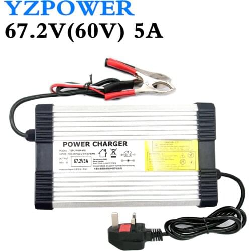 YZPOWER 67.2V 5A Lithium Battery Charger for 60V Li-ion Polymer Scooter With CE ROHS 100V - 240V AC