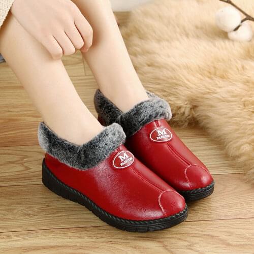 Winter New Shoes Womens Cotton Shoes Non-slip Platform Warmth Plush Women Shoes Fashion Casual Zapatos De Mujer Sapato Feminino