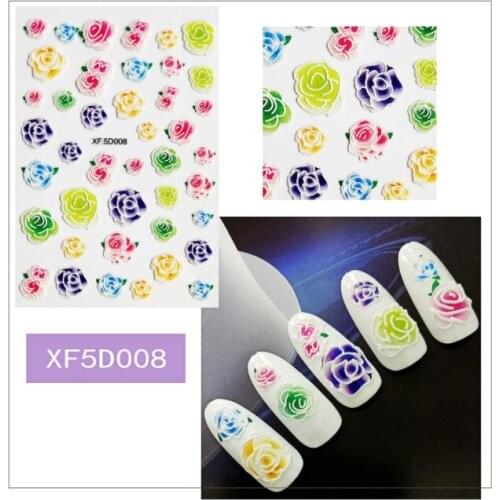1 pcs of 5D nail sticker nail sticker embossed nail sticker with adhesive Nails Accessories Nail Art Decoration