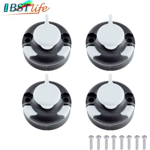 4X Canoe Kayak Star Mount Base Inflatable Boat Sea Fishing Rod Support Holder Pole Rack Mount Base Tackle Fishing Kit Accessorie