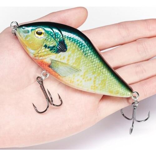 45g Artificial Fishing Lure Jigging Hard Bait Vib Wobbler Diving Swivel Bait Fishing Lure Jig Vibration Carp Pike Swim Tackle