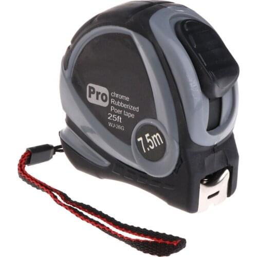 5m 7.5m Retractable Measuring Tape Measure Ruler Rubberized Metric Tape Rule 16FA