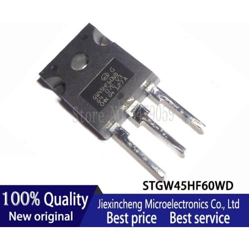 5PCS STGW45HF60WD GW45HF60WD 45A 600V TO247 IGBT field effect tube New original