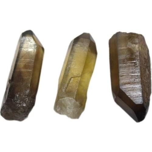 50g Natural Crystal Citrine Rough Smoky Citrine Quartz Obelisk Crystal Wand For Foot Massage Comfortable Or Home Decoration
