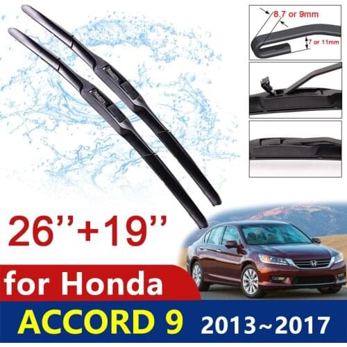 Car Wiper Blades Windshield for Honda Accord 9 9.5 2013 2014 2015 2016 2017 IX Front Window Windscreen Car Accessories Goods