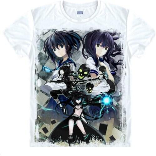 Black Rock Shooter T-Shirt Saya Irino Shirt man short sleeve t-shirts anime printers shirt cute shirts Youth cool T-Shirts a