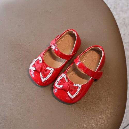 Elegant Girl Shoes For Children Autumn Dresses Socks Leather Shoes For Toddlers Sneakers Kids Fashion Pearl Bow 1 2 3 4 5 6 Year