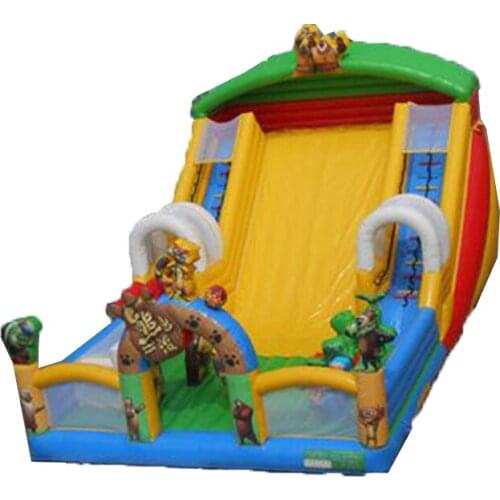 Good quality PVC giant inflatable dry slide