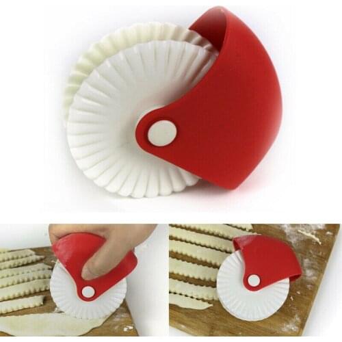 Pizza Pastry Lattice Cutter Pastry Pie Decoration Plastic Wheel Roller CA Kitchen Pastry Cutting Wheel Cake Tools