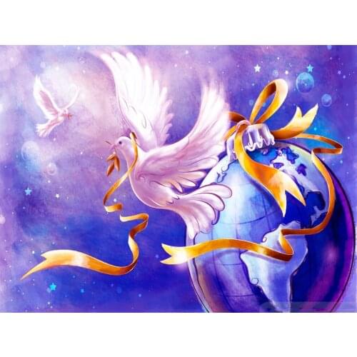 Jmine Div 5D Love Dove Full Diamond Painting cross stitch kits art High Quality Animal 3D paint by diamonds