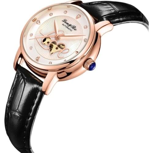 Hot Sales Lady Watches Date Sport Auto Analog Wrist Watch Military Leather Top Brand LONGBO Luxury Fashion Women 83252