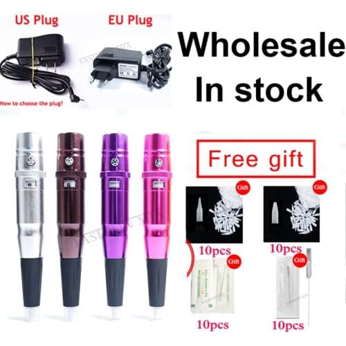 Microblading Tattoo Machine Rotary Dermograph Permanent Makeup Machines Eyebrow Lip Pen Swiss Motor Gun Maquina De Tatuagem 3D